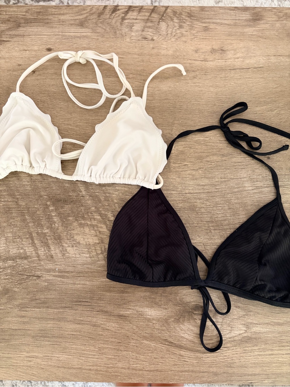 Target Two-Pack Triangle Bikini Tops - White & Black